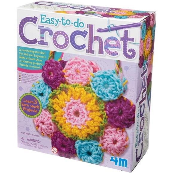Easy-To-Do Crochet Kit - DIY Arts & Crafts Yarn Gift- Kids & Teens, Boys & Girls - Picture 1 of 6